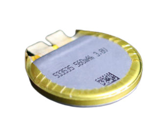 3,7 V 560 mAh Nowatorski okrągły inteligentny zegarek z baterią litowo-jonową 533535