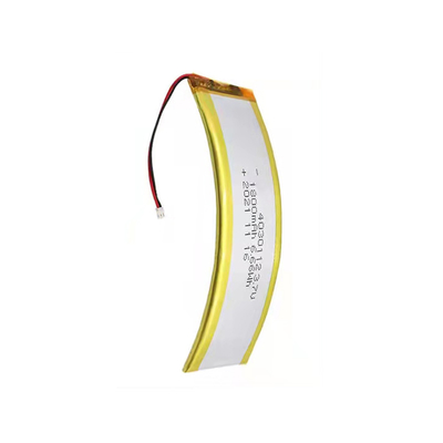 1C 3,7 V 1800 mAh Zakrzywiona bateria LiPo Niestandardowa bateria litowa Lekka