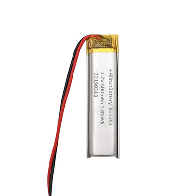 3,7 V 500 mAh 801350 Niestandardowy akumulator litowo-jonowy Bardzo wąski do czytania długopisów