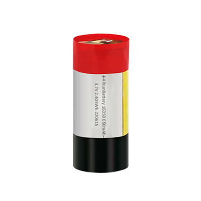 Cylindryczna niestandardowa bateria Lipo 650 mah 3,7 V Li-polimerowa bateria 16350