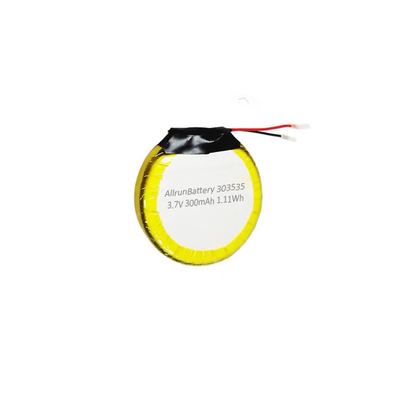 Bezpieczny akumulator LiPo 3,7 V 300 mAh Okrągły akumulator litowo-polimerowy 303535