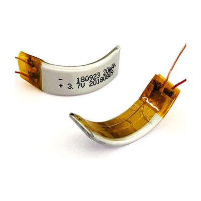 3,7 V 22 mAh Niestandardowy akumulator LiPo Zakrzywiony akumulator litowo-polimerowy