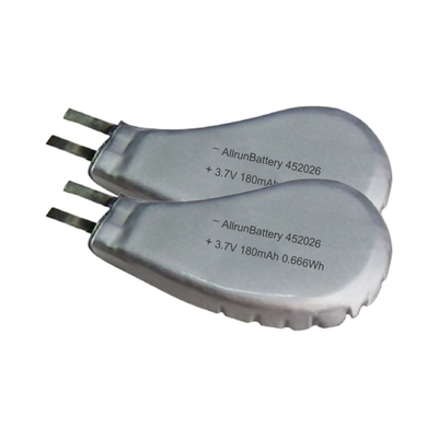 452026 3,7 V 180 mAh Akumulator LiPo Niestandardowy akumulator litowo-polimerowy do noszenia