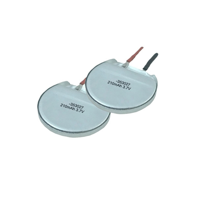 Niestandardowa, potężna, bezpieczna okrągła bateria LiPo 3,7 V 210 mAh do elektrycznych szczoteczek do zębów
