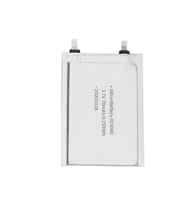 TBD 3,7 V 70 mAh Ultra cienka bateria LiPo do elektronicznych znaczników RFID