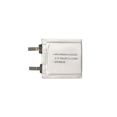 3,7 V 30 mAh Akumulator LiPo 1 mm Ultra cienki akumulator litowo-polimerowy 012323