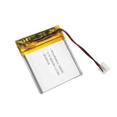 3,7 V 300 mAh Ultra cienka bateria LiPo Niestandardowa bateria litowa 204050