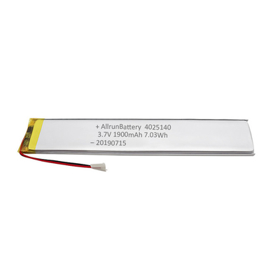 Niestandardowy akumulator LiPo 1900 mAh 3,7 V Bardzo wąski akumulator Wysoka niezawodność