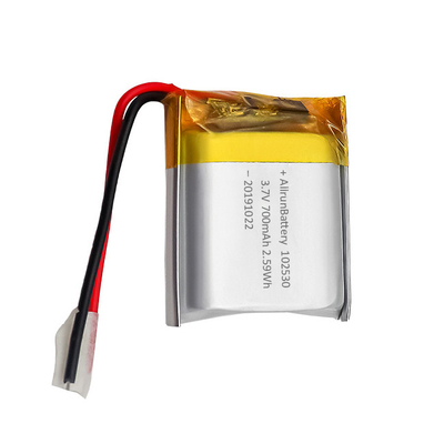Niestandardowy lekki akumulator LiPo 3,7 V 700 mAh 102530
