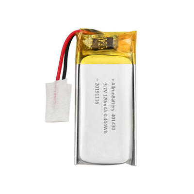3,7 V 120 mAh Akumulator LiPo Niestandardowy akumulator litowo-polimerowy 1C