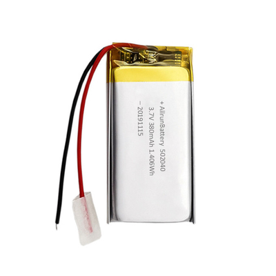 Cienki akumulator litowo-jonowy 3,7 V 380 mAh Niestandardowy akumulator litowo-jonowy