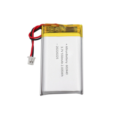Niestandardowy, mocny cienki akumulator LiPo 3,7 V 550 mAh 602440