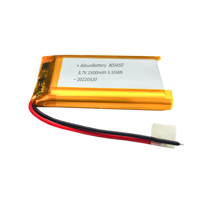 Potężny akumulator w kształcie prostokąta Niestandardowy akumulator LiPo 3,7 V 1500 mAh