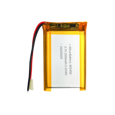 Potężny akumulator w kształcie prostokąta Niestandardowy akumulator LiPo 3,7 V 1500 mAh