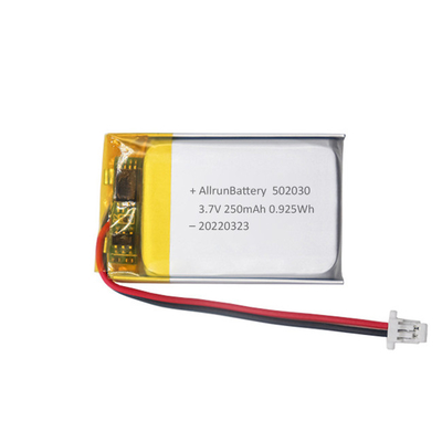 Cienki akumulator litowo-polimerowy 3,7 V 250 mAh LiPo Prostokątny akumulator litowo-polimerowy