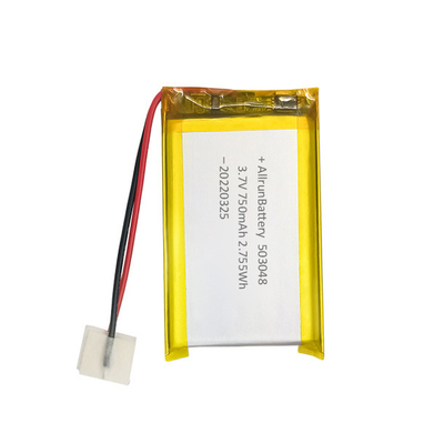 Lekki prostokątny akumulator litowo-polimerowy 3,7 V 750 mAh Akumulator LiPo