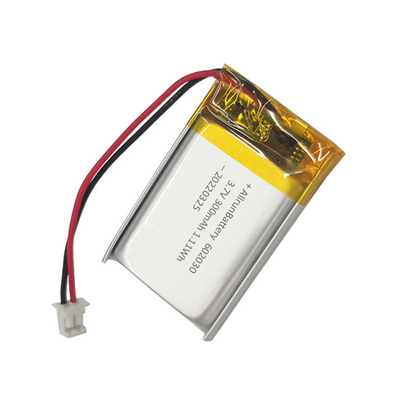 Lekki prostokątny akumulator litowo-polimerowy 602030 Akumulator LiPo 3,7 V 300 mAh