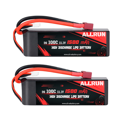 Akumulator LiPo o wysokim rozładowaniu 100C 1500mAh 3S 11,1V