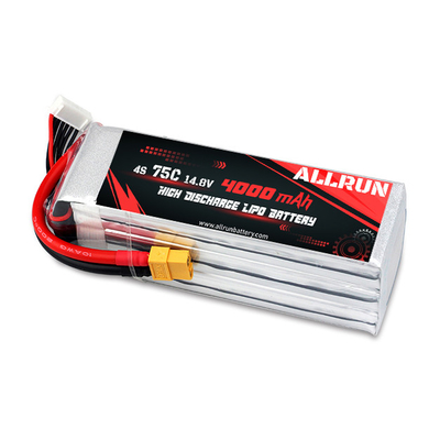 Akumulator LiPo 75C 4000 mAh 4S Akumulator LiPo 14,8 V o wysokiej częstotliwości C