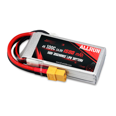 Akumulator LiPo 14,8 V 4S 1500 mAh Akumulator LiPo 100C o wysokiej częstotliwości C