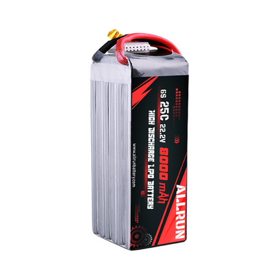 25C 6S 8000mAh LiPo Akumulator o wysokiej częstotliwości C 22,2 V LiPo