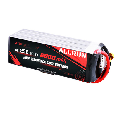 25C 6S 8000mAh LiPo Akumulator o wysokiej częstotliwości C 22,2 V LiPo