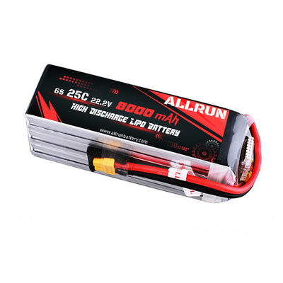 25C 6S 8000mAh LiPo Akumulator o wysokiej częstotliwości C 22,2 V LiPo