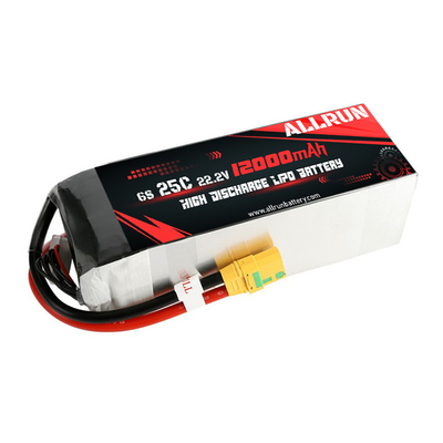 RC 25C 6S 12000 mAh LiPo Akumulator 22,2 V o wysokiej częstotliwości C
