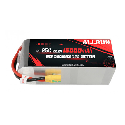 Elektronarzędzia Zestaw akumulatorów LiPo o wysokim rozładowaniu 25C 22,2 V 6S 16000 mAh