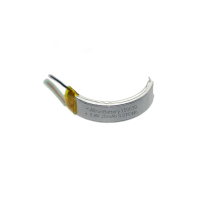 Technologia ubieralna 20 mAh LiPo Bateria litowo-jonowo-polimerowa 3,8 V
