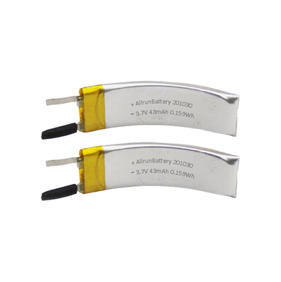 Akumulator litowo-polimerowy VR 3,7 V 43 mAh Zakrzywiony akumulator LiPo