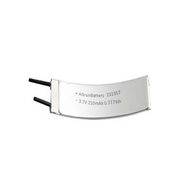 Akumulator LiPo 1C 3,7 V 210 mAh Zakrzywiony akumulator litowo-polimerowy