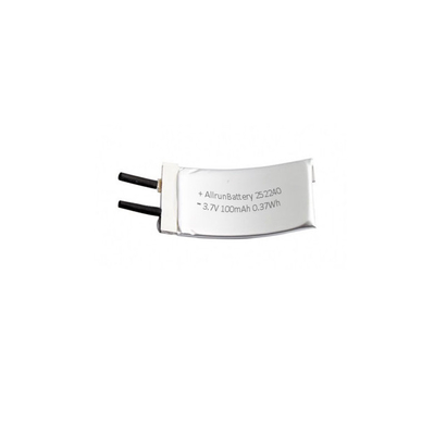Niestandardowa bateria LiPo 3,7 V 100 mAh 1C zakrzywiona bateria litowo-polimerowa