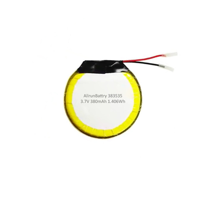 Niestandardowy akumulator LiPo 3,7 V 380 mAh Okrągły akumulator litowo-polimerowy