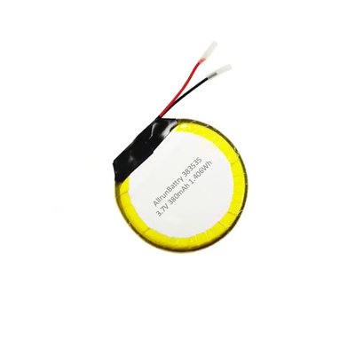 Niestandardowy akumulator LiPo 3,7 V 380 mAh Okrągły akumulator litowo-polimerowy