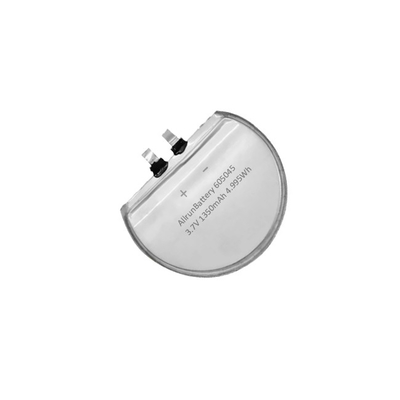3,7 V 1350 mAh Niestandardowe okrągłe ogniwa LiPo Akumulator 655045