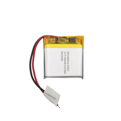 Lekki akumulator LiPo 3,7 V 250 mAh Kwadratowy akumulator litowo-polimerowy