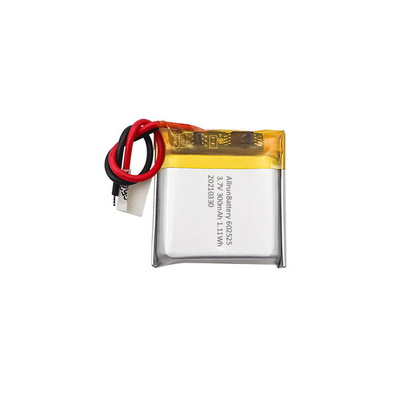 Akumulator litowo-polimerowy 1C 3,7 V 300 mAh 602525
