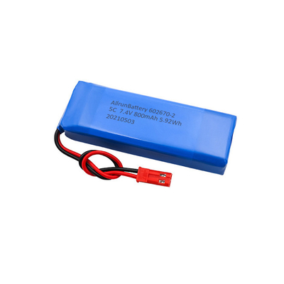 Medyczna bateria litowa 5C 2S1P 7,4 V 800 mAh LiPo