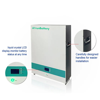 Pryzmatyczny uchwyt ścienny Lifepo4 Battery RS485 / CAN 51.2V 100ah Akumulator litowy